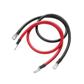 4/0 AWG inverter battery cables with pre-installed lugs and heat shrink – 72 inch red and black pair